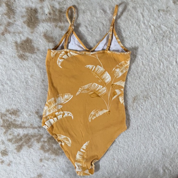 H&M palm body suit/mustard yellow/xs - Picture 2 of 2